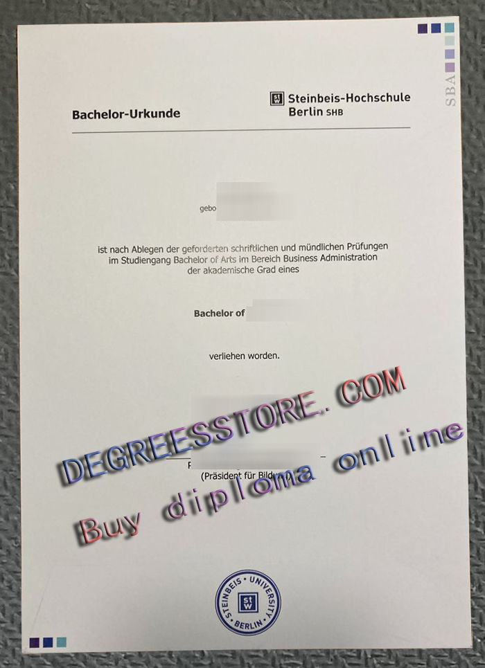 Steinbeis-Hochschule Berlin urkunde Steinbeis-Hochschule Berlin urkunde