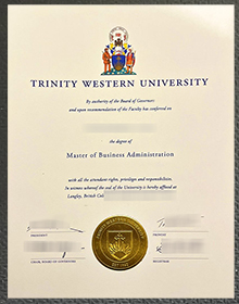 Trinity Western University diploma