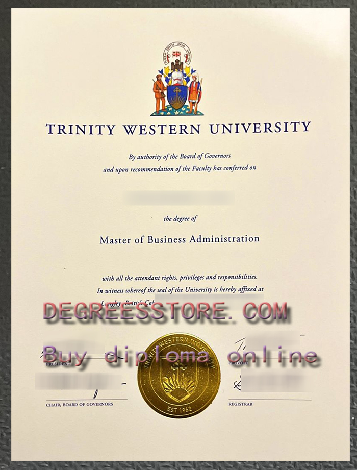 Trinity Western University diploma Trinity Western University diploma