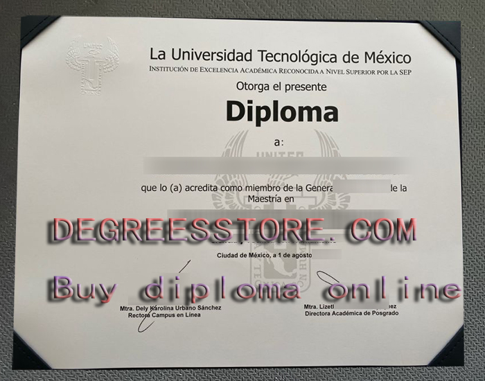Universidad Tecnológica de México diploma, Order UNITEC diploma
