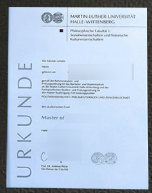 Universität Halle-Wittenberg Urkunde