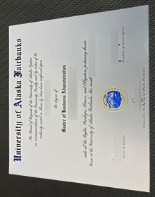 University of Alaska Fairbanks diploma certificate