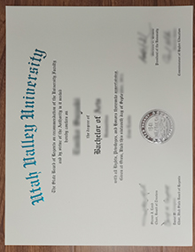 Utah valley university diploma sample