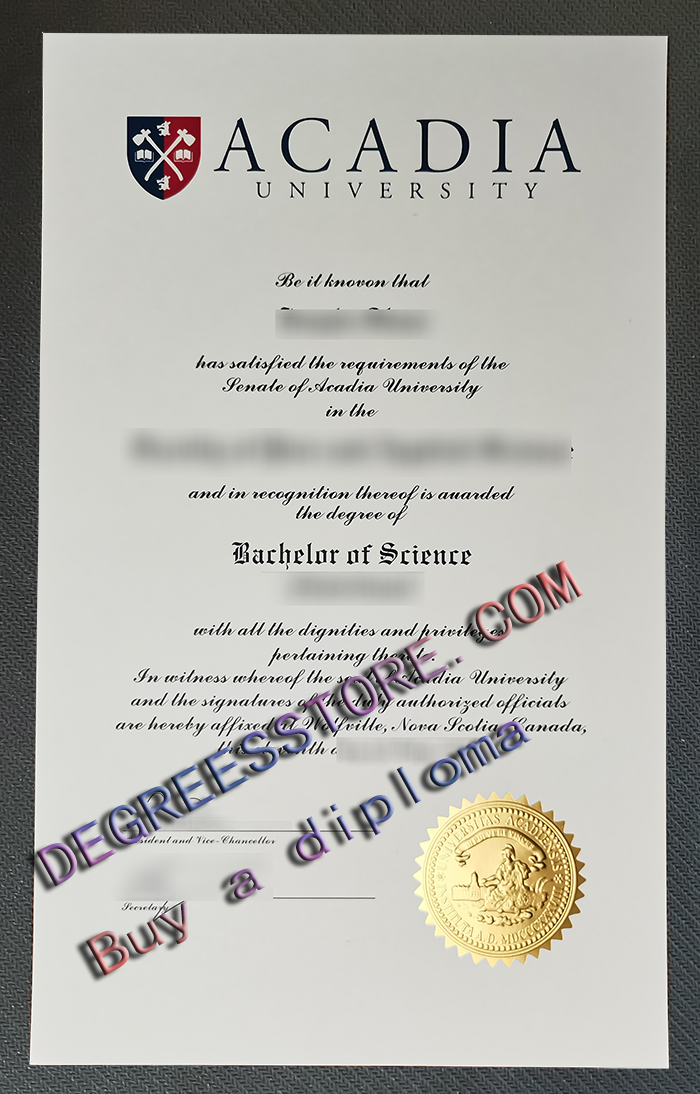 Acadia University degree Acadia University degree