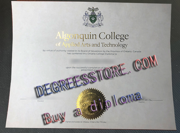 Algonquin College diploma