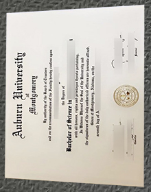 Auburn University at Montgomery (AUM) diploma sample