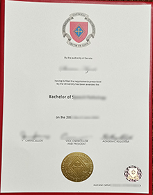 Australian Catholic University diploma, ACU degree certificate