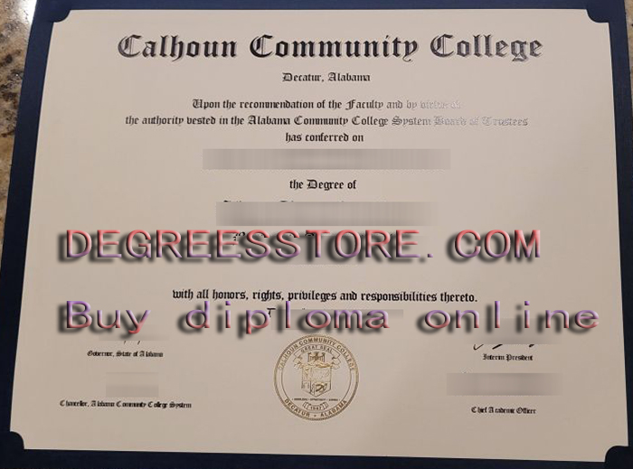 Calhoun Community College diploma Calhoun Community College diploma