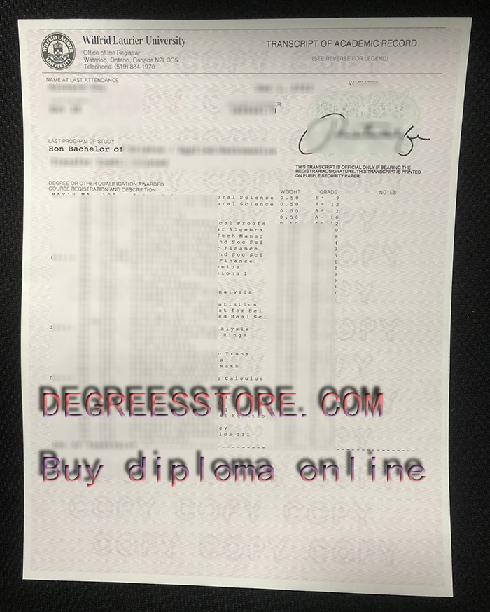 Centennial College transcript