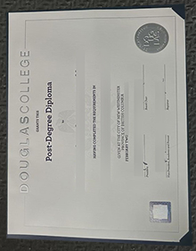 Douglas College diploma sample