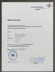 Evangelische Hochschule Freiburg urkunde sample