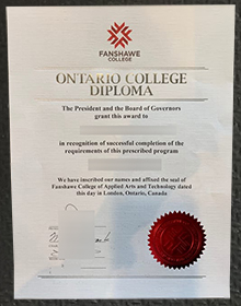Fanshawe College diploma sample