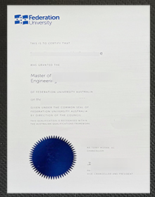 Federation University Australia degree certificate
