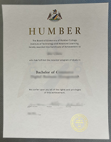 Humber Polytechnic diploma sample