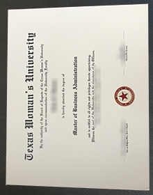 Texas Woman's University diploma sample