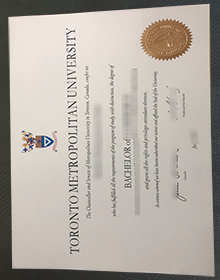 Toronto Metropolitan University degree sample