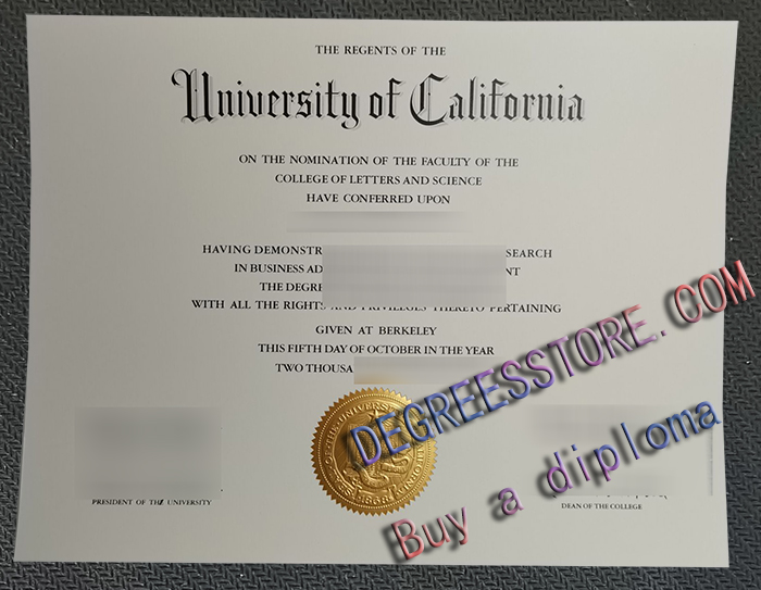 UC Berkeley diploma, Berkeley degree
