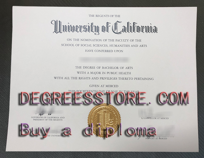 UC Merced degree, University of California, Merced diploma