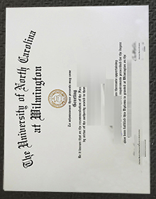 UNCW diploma sample