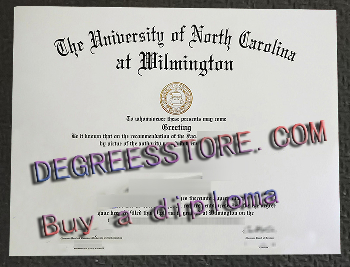 UNCW diploma, UNCW degree