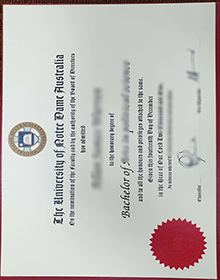University of Notre Dame Australia Degree sample