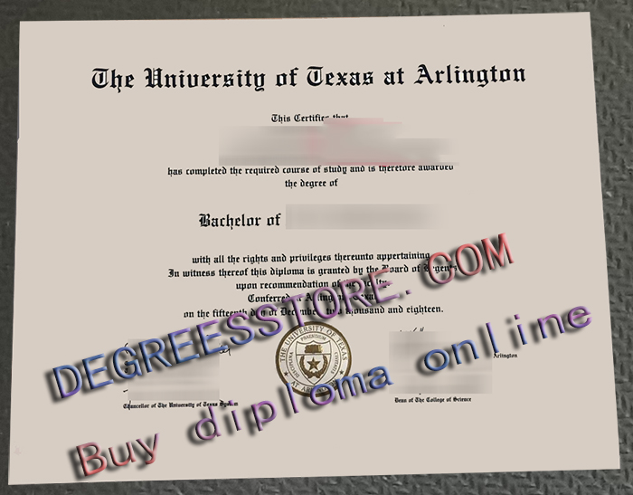 University of Texas at Arlington diploma