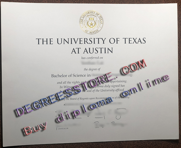 University of Texas at Austin diploma