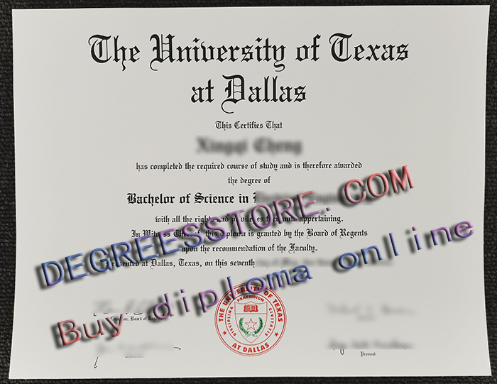 University of Texas at Dallas degree University of Texas at Dallas degree