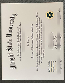 Wright State University diploma sample
