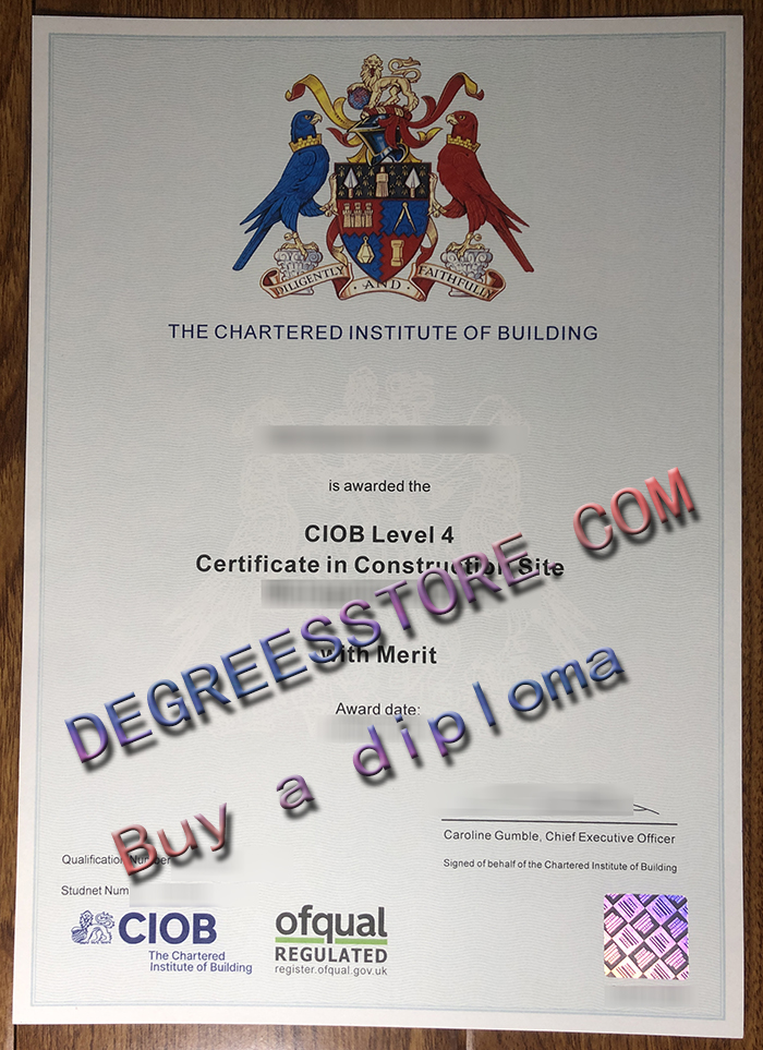 CIOB Level 4 Certificate