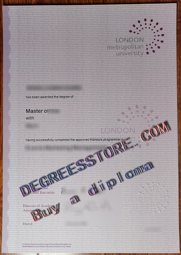 London Metropolitan University degree London Metropolitan University degree