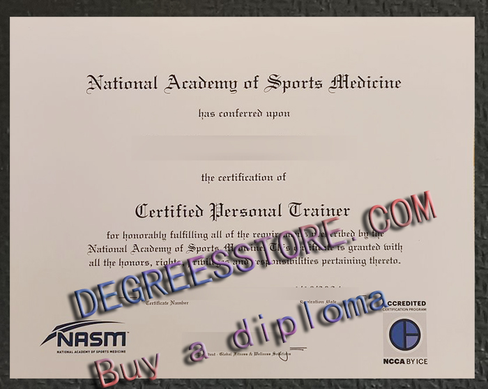 NASM Certified Personal Trainer (CPT) certificate NASM Certified Personal Trainer (CPT) certificate