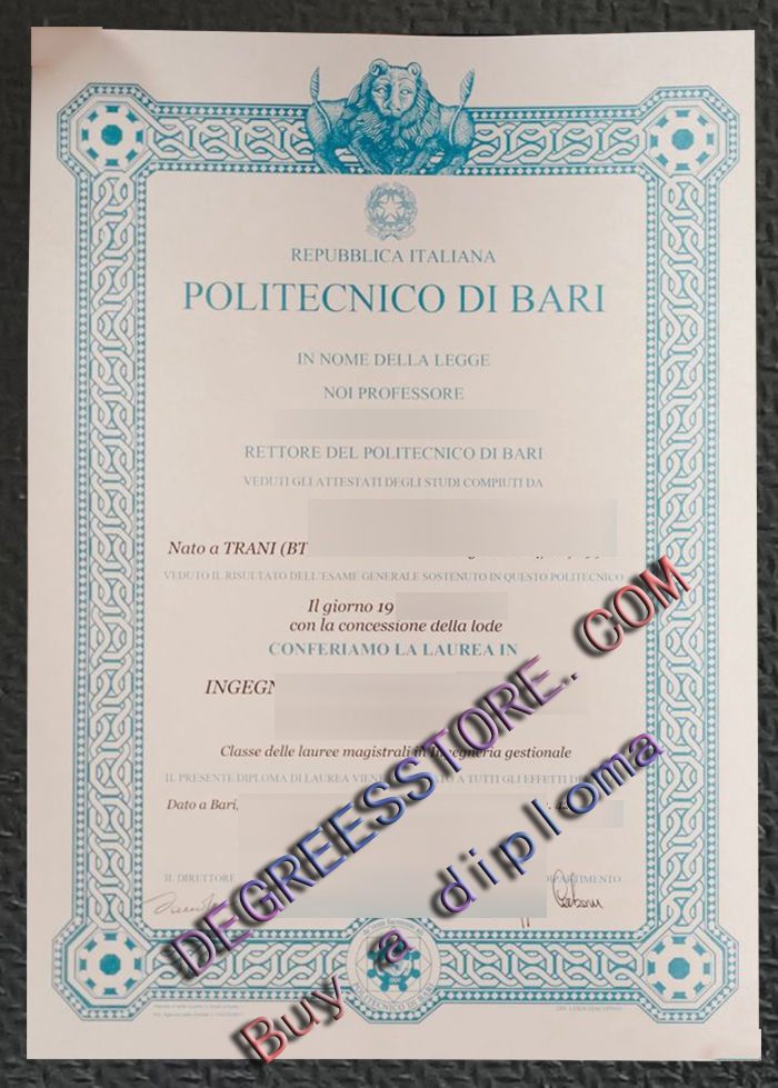 Politecnico di Bari Laurea, Politecnico di Bari diploma Politecnico di Bari Laurea, Politecnico di Bari diploma