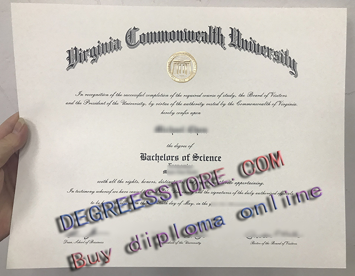 Virginia Commonwealth University diploma, VCU degree Virginia Commonwealth University diploma, VCU degree