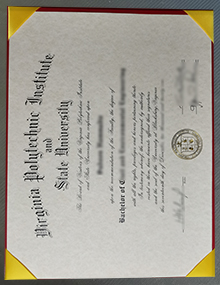 Virginia Tech diploma sample